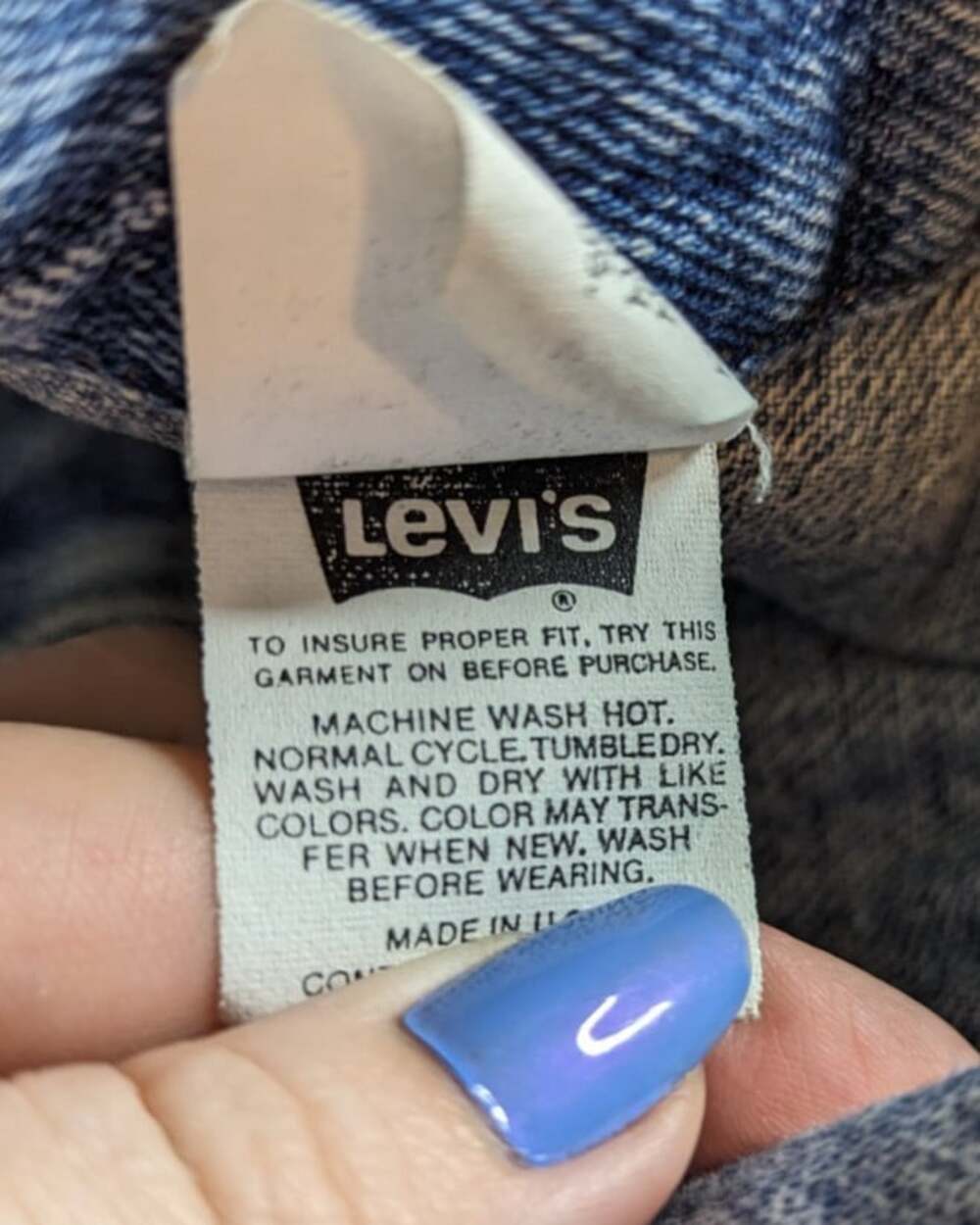 Levi Stauss Denim Jacket 70596 4891 Size Large See Description - Picture 12 of 16
